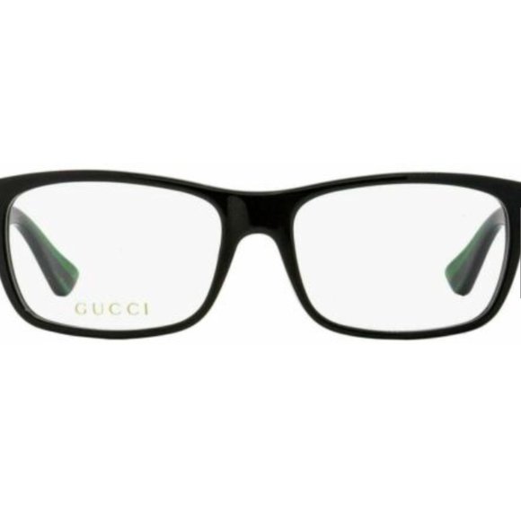 GUCCI BLACK/GREEN/RED STIPE EYEGLASSES! NE… - Picture 3 of 3